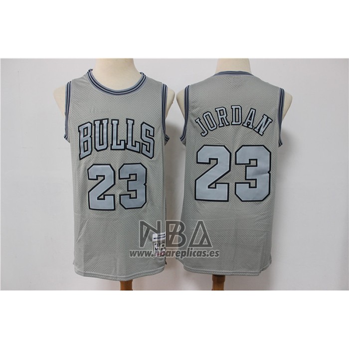 Camiseta Chicago Bulls Michael Jordan NO 23 Mitchell & Ness 1997-98 Gris